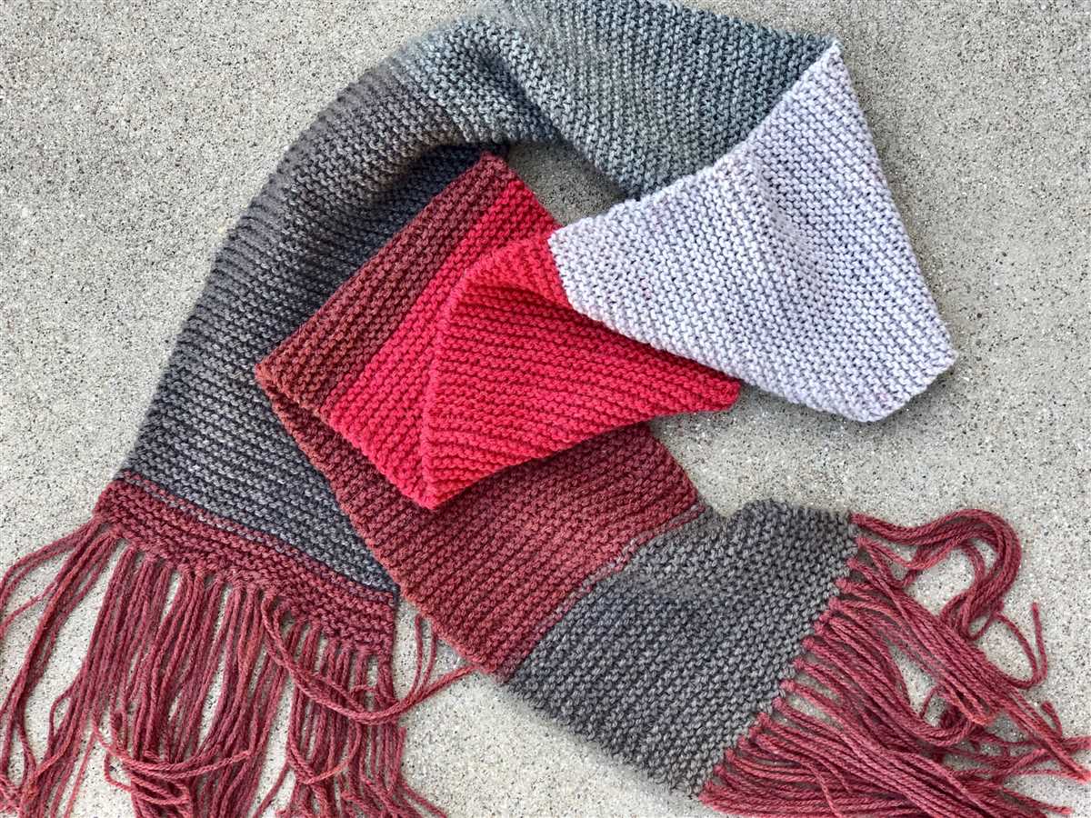 Knit scarf pattern easy free