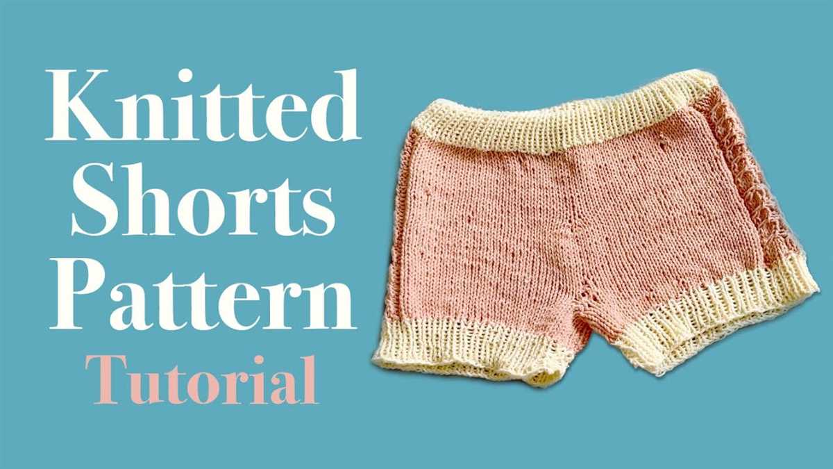 Knit shorts pattern for ladies