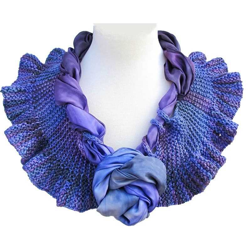 Knit silk scarf pattern