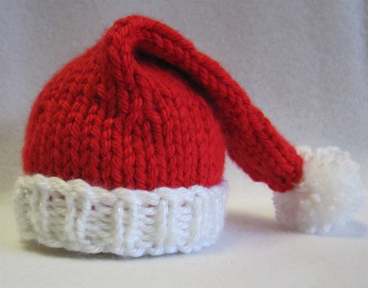 Knit stocking hat pattern