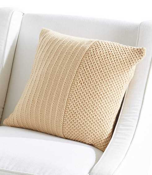 Knit throw pillow pattern