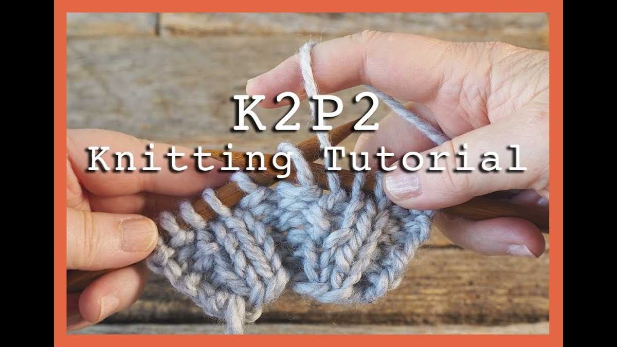 Knit two purl two scarf pattern