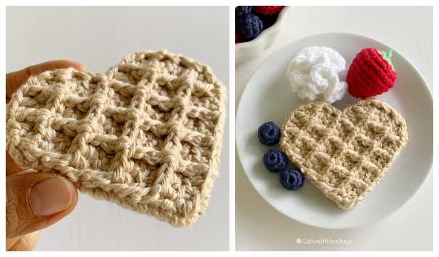 Knit waffle stitch pattern