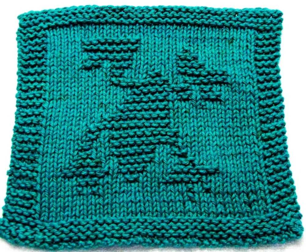 Knitted angel dishcloth pattern