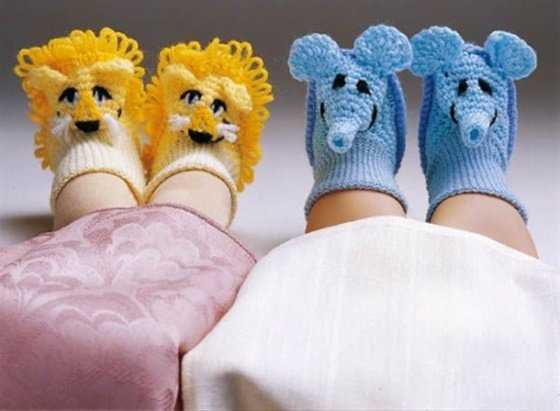 Knitted animal slippers patterns