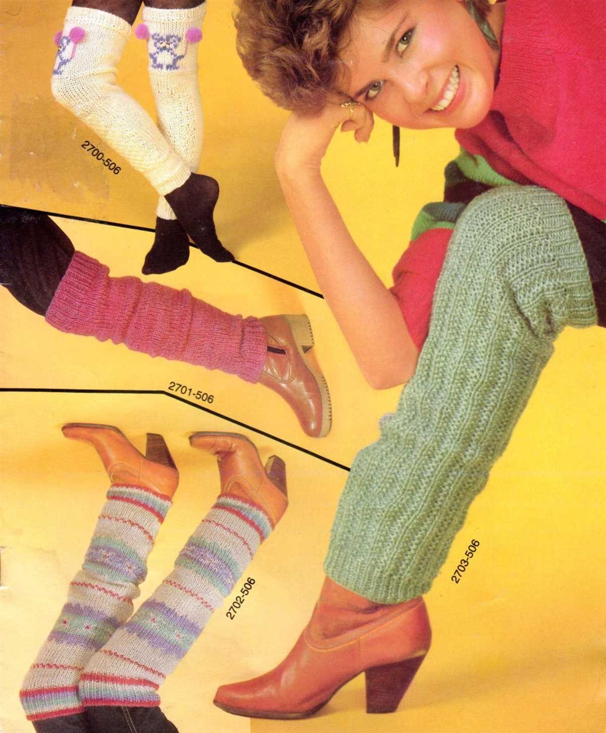 Knitted ankle warmers pattern