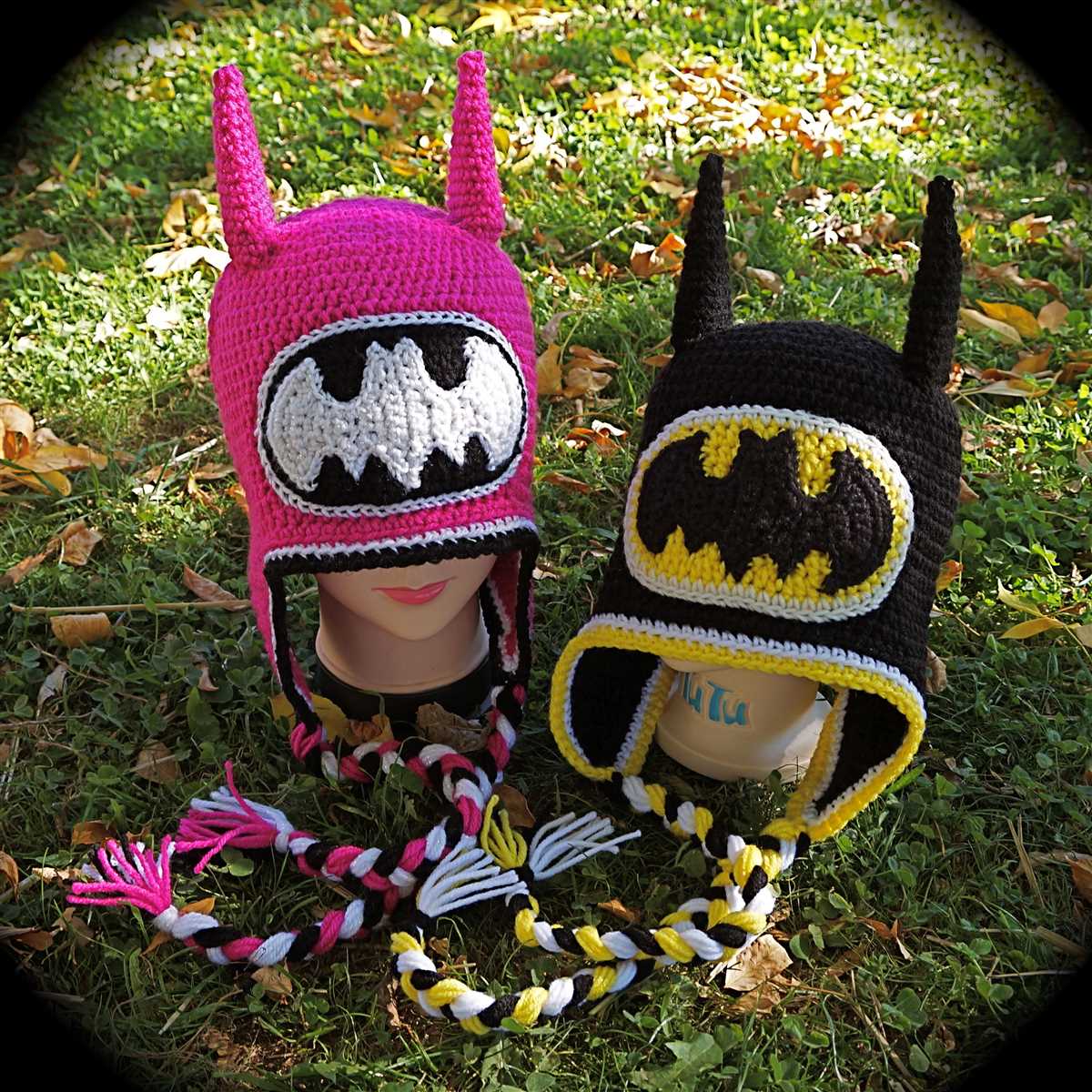 Knitted batman hat pattern