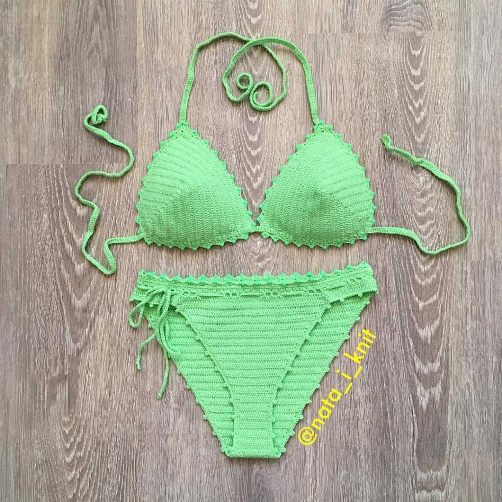 Knitted bikini pattern