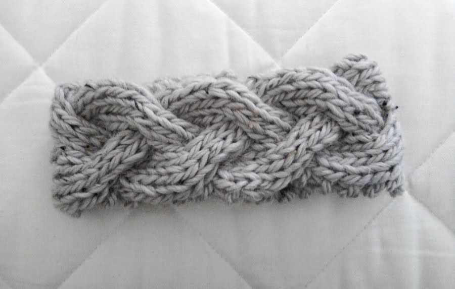 Knitted braided headband free pattern