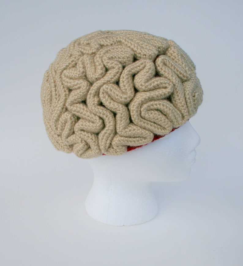 Knitted brain hat pattern free