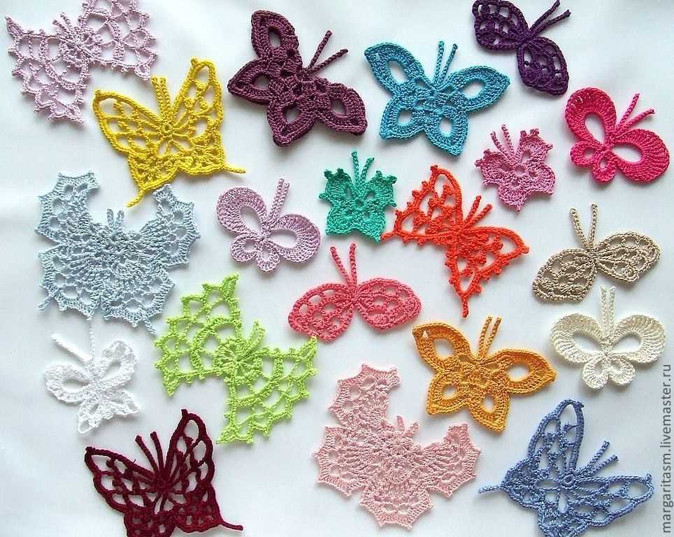 Knitted butterfly pattern