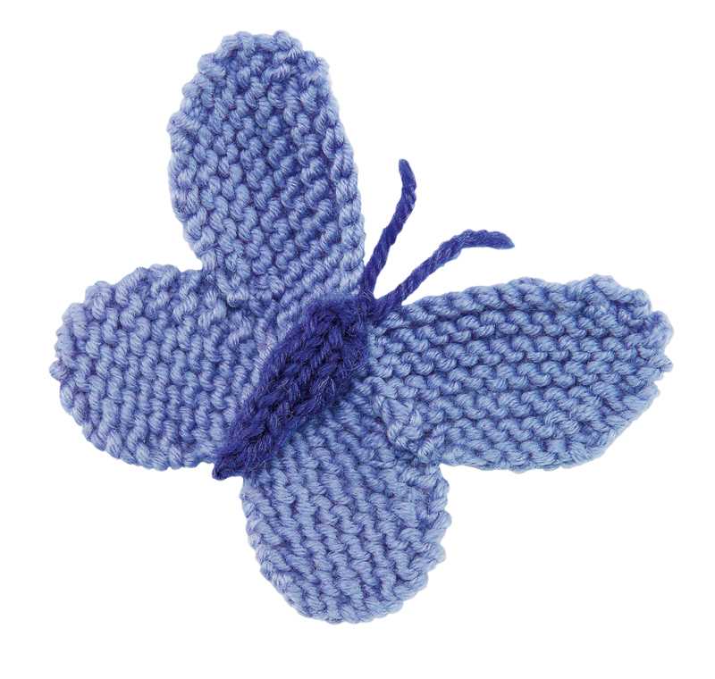 Knitted butterfly pattern free