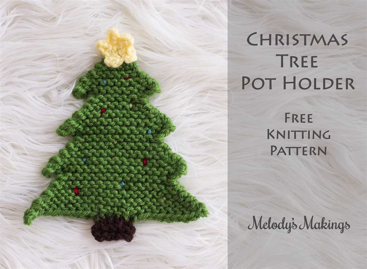 Knitted christmas trees patterns free