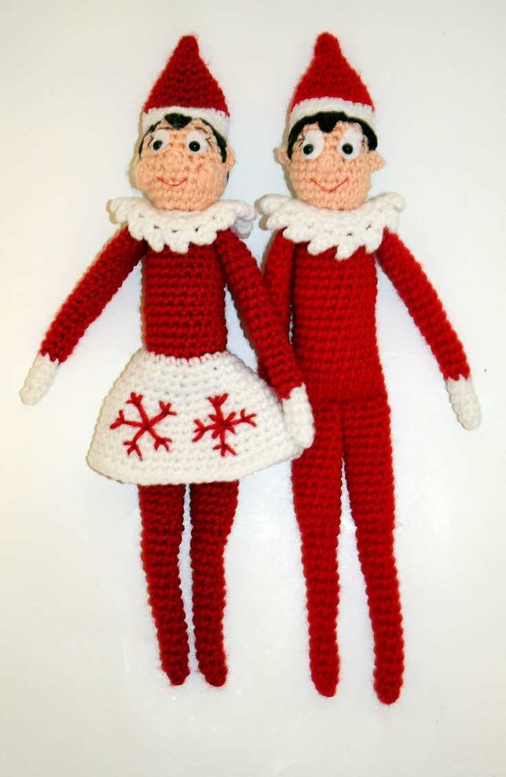 Knitted elf on the shelf pattern