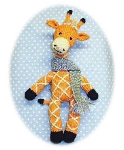 Knitted giraffe toy pattern