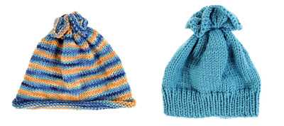 Knitted hat patterns straight needles