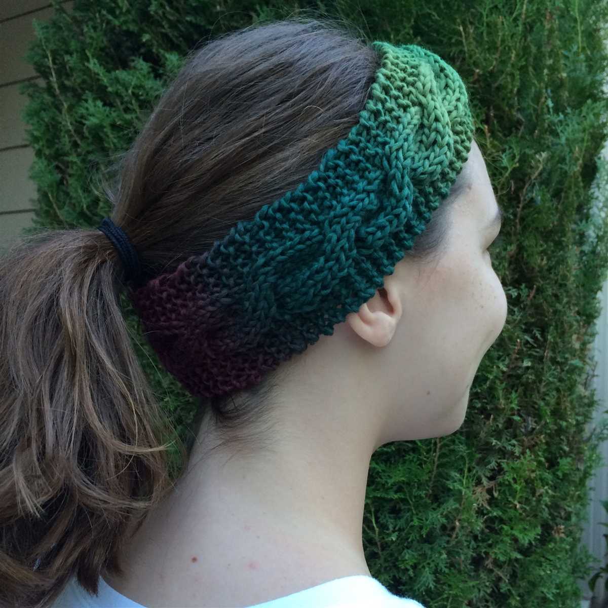 Knitted head band free pattern