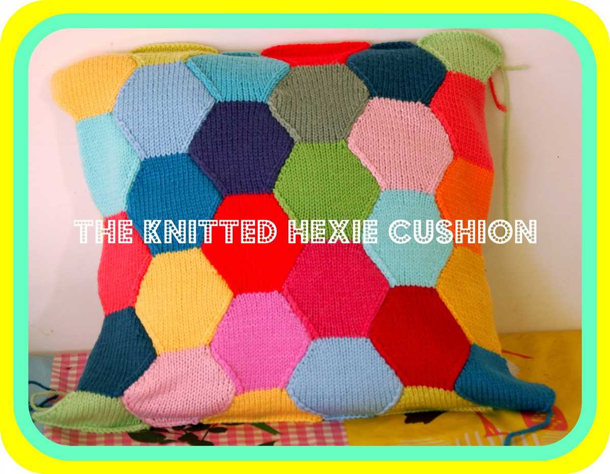 Knitted hexagon pattern