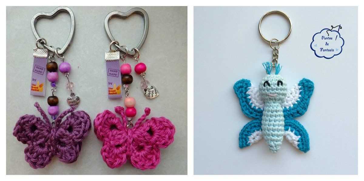 Knitted keyring patterns