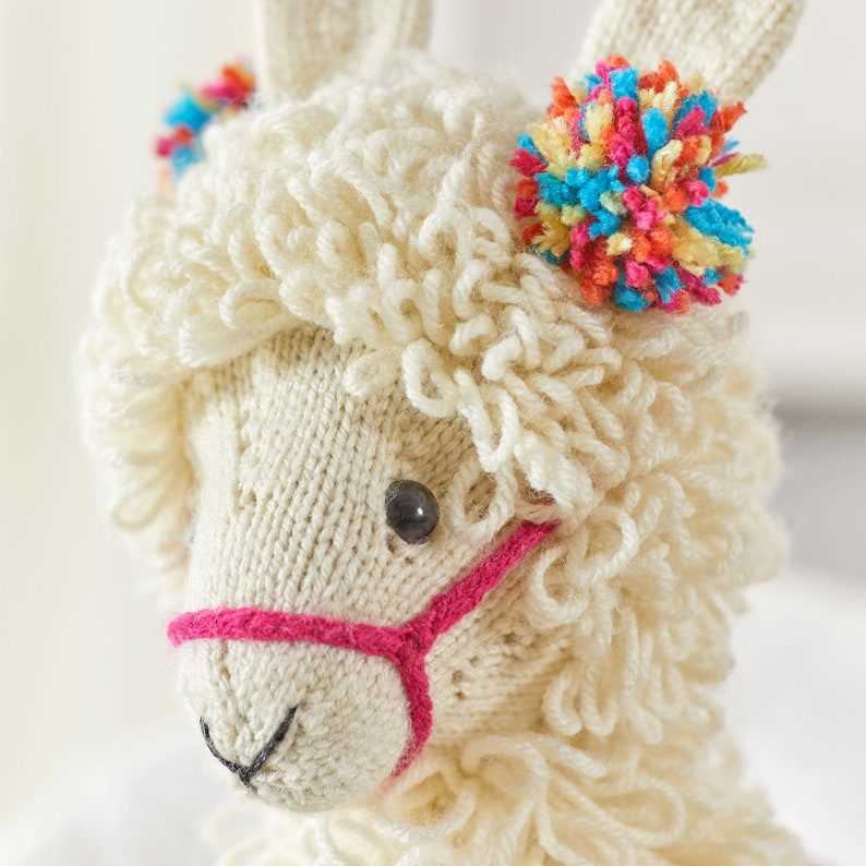 Knitted llama toy pattern