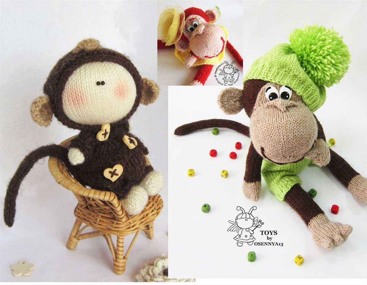 Knitted monkey toy pattern free