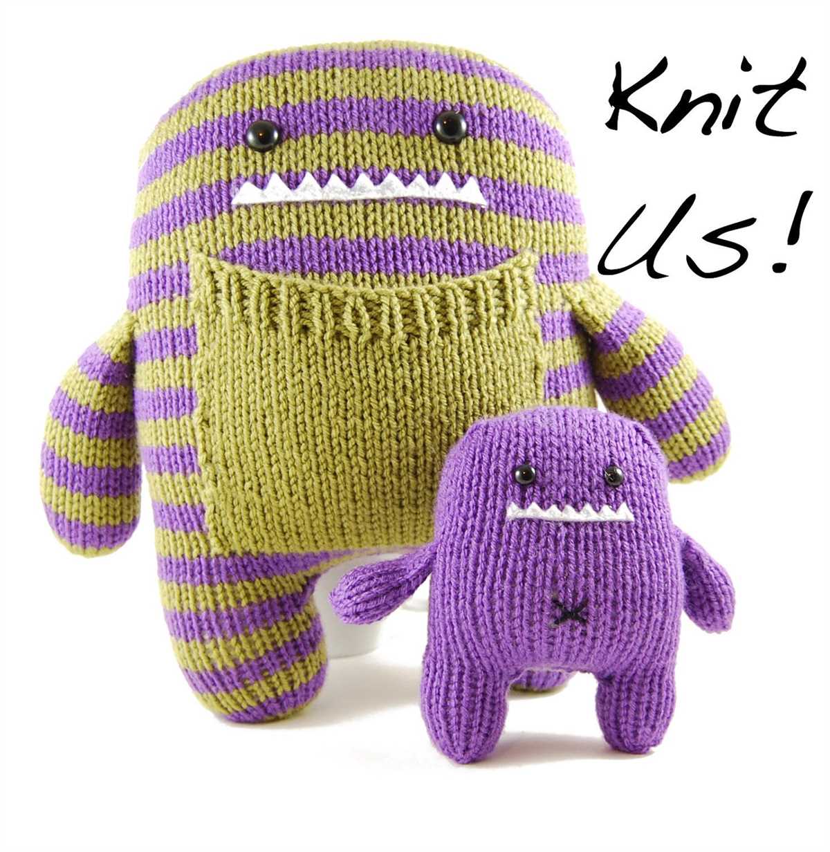 Knitted monster pattern