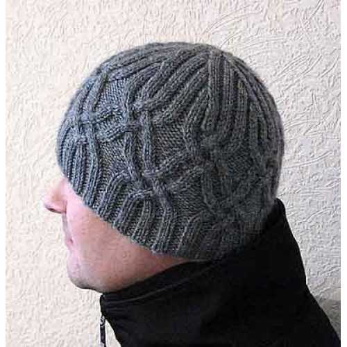 Knitted ski hat pattern