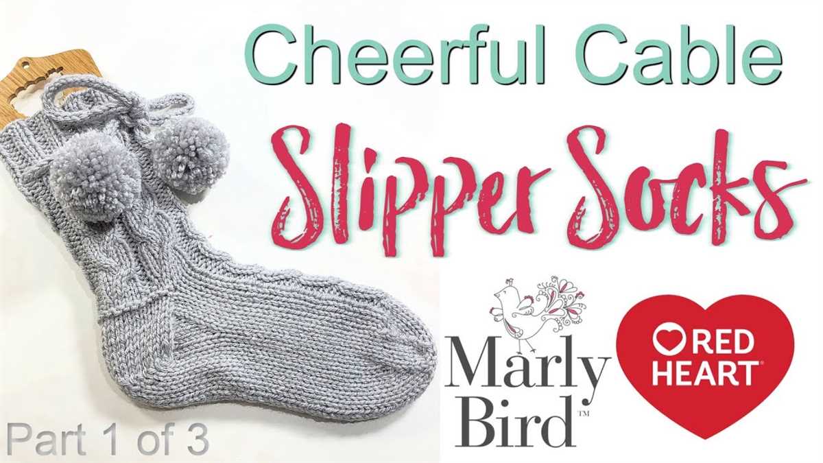 Knitted slipper socks pattern