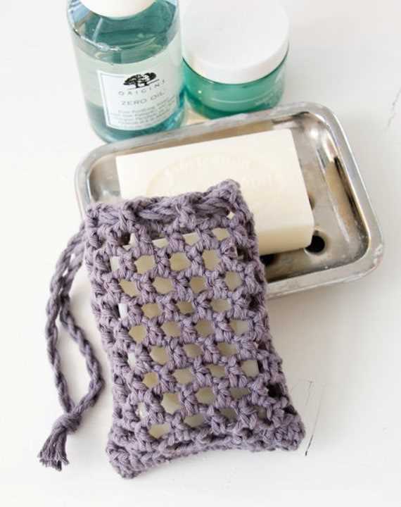 Knitted soap bag pattern