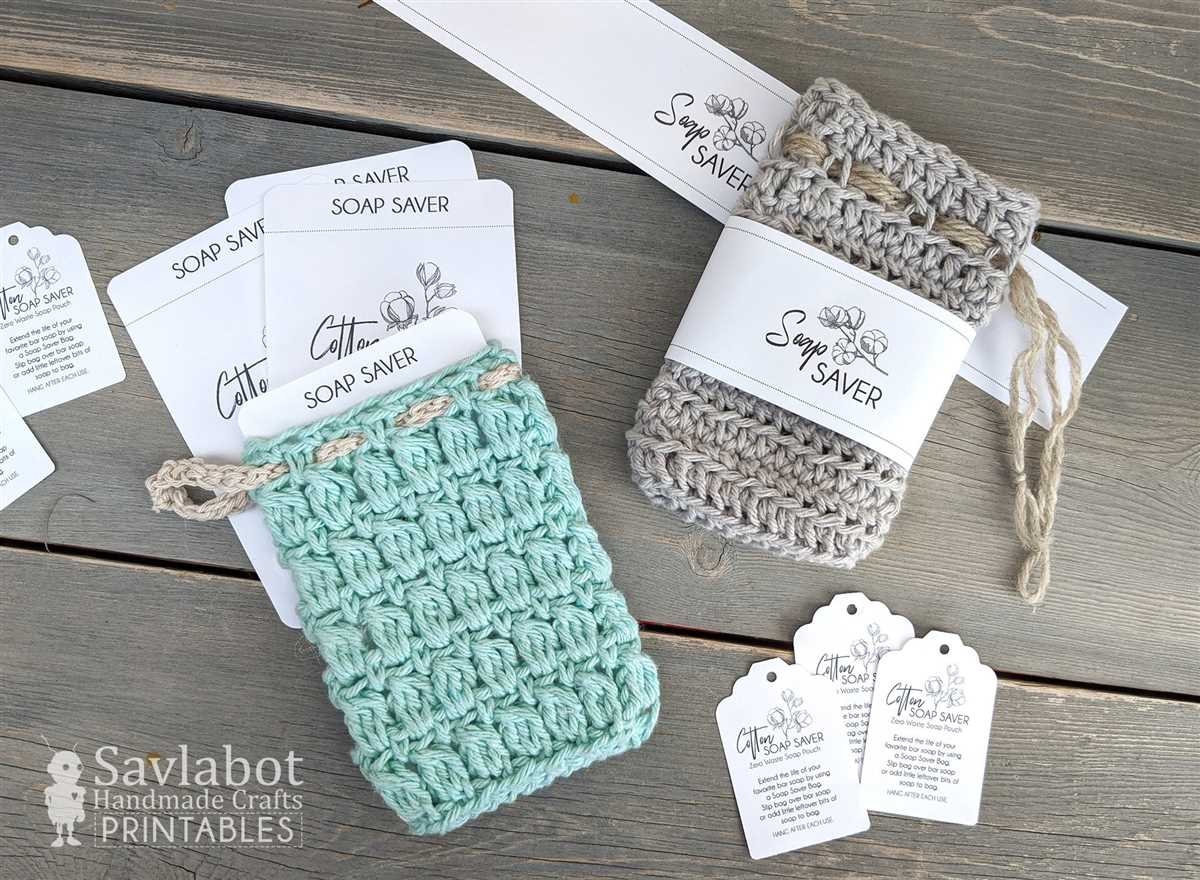 Knitted soap saver bag pattern