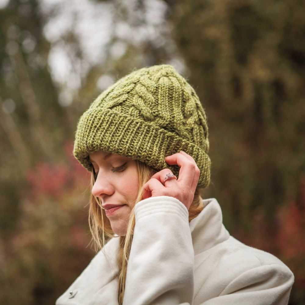 Knitted stocking hat free pattern