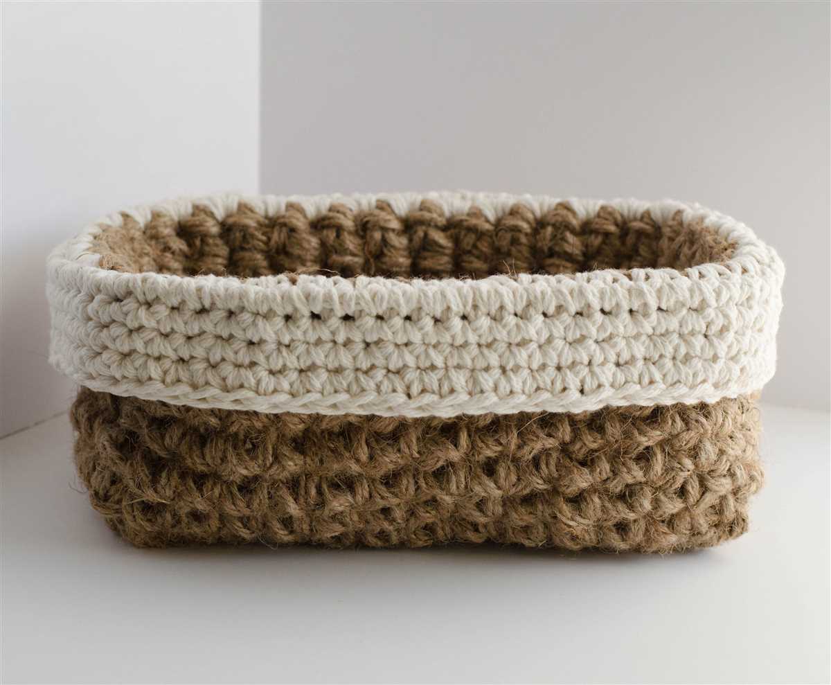 Knitted storage baskets free pattern