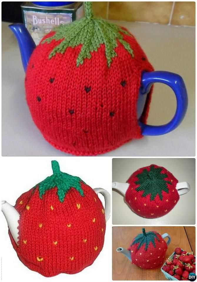 Knitted strawberry pattern free