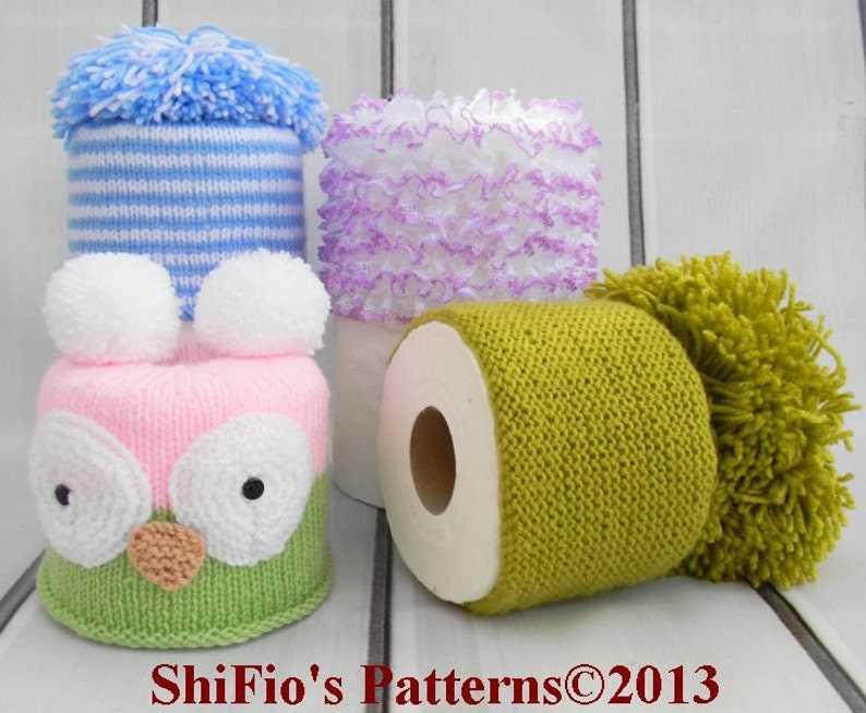 Knitted toilet roll cover pattern free