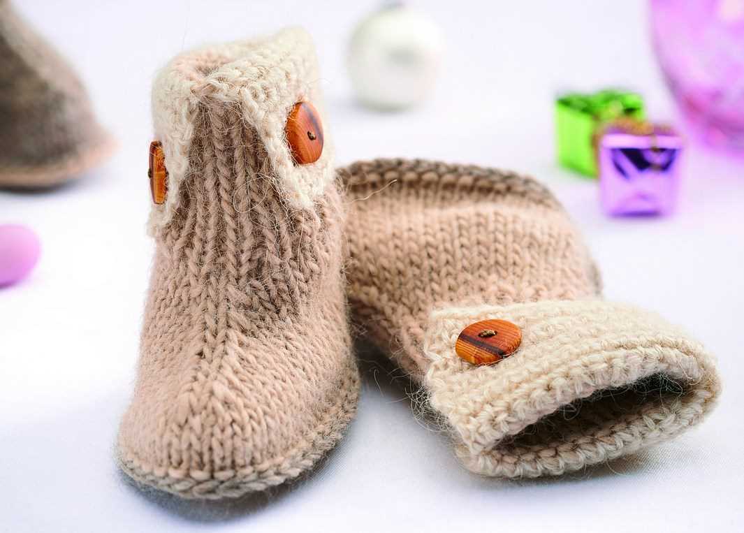 Knitted ugg slipper pattern