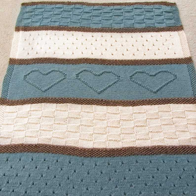 Knitted wedding blanket pattern