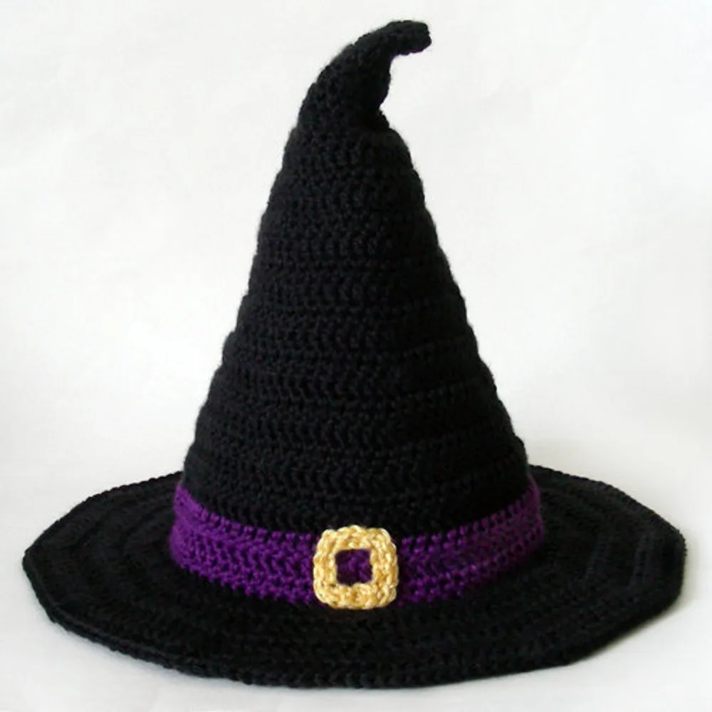 Knitted witch hat pattern