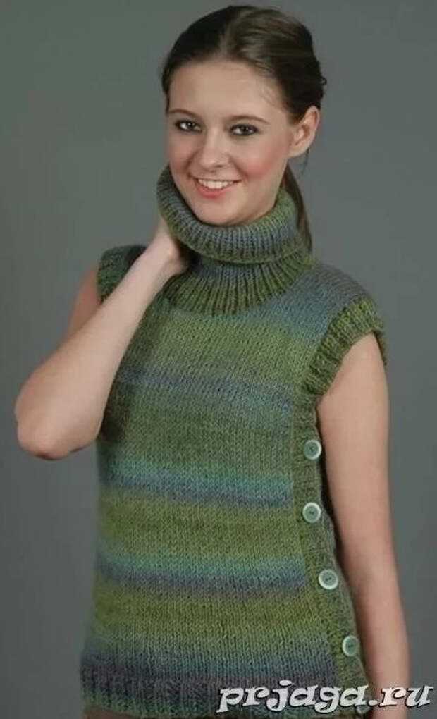 Knitted women's vest pattern free