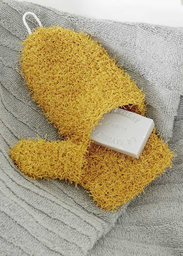 Knitted back scrubber pattern