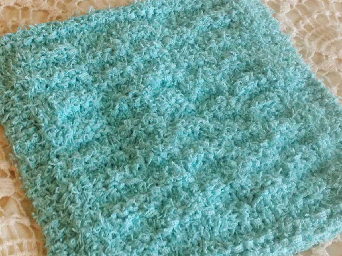 Knitted back scrubber pattern