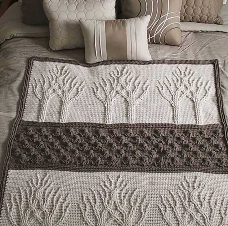 Knitted bedspread patterns free