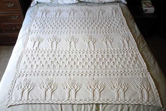 Knitted bedspread patterns free