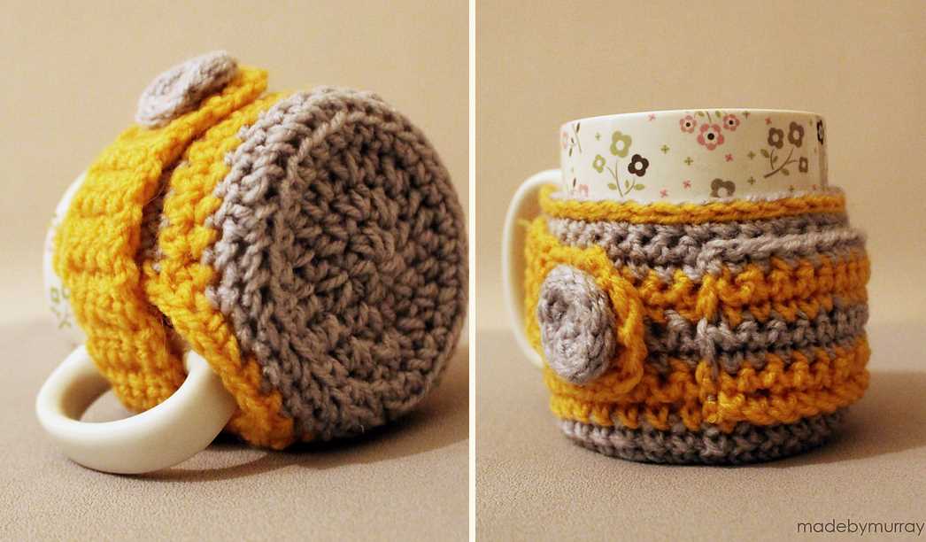 Knitted beer can mitten pattern