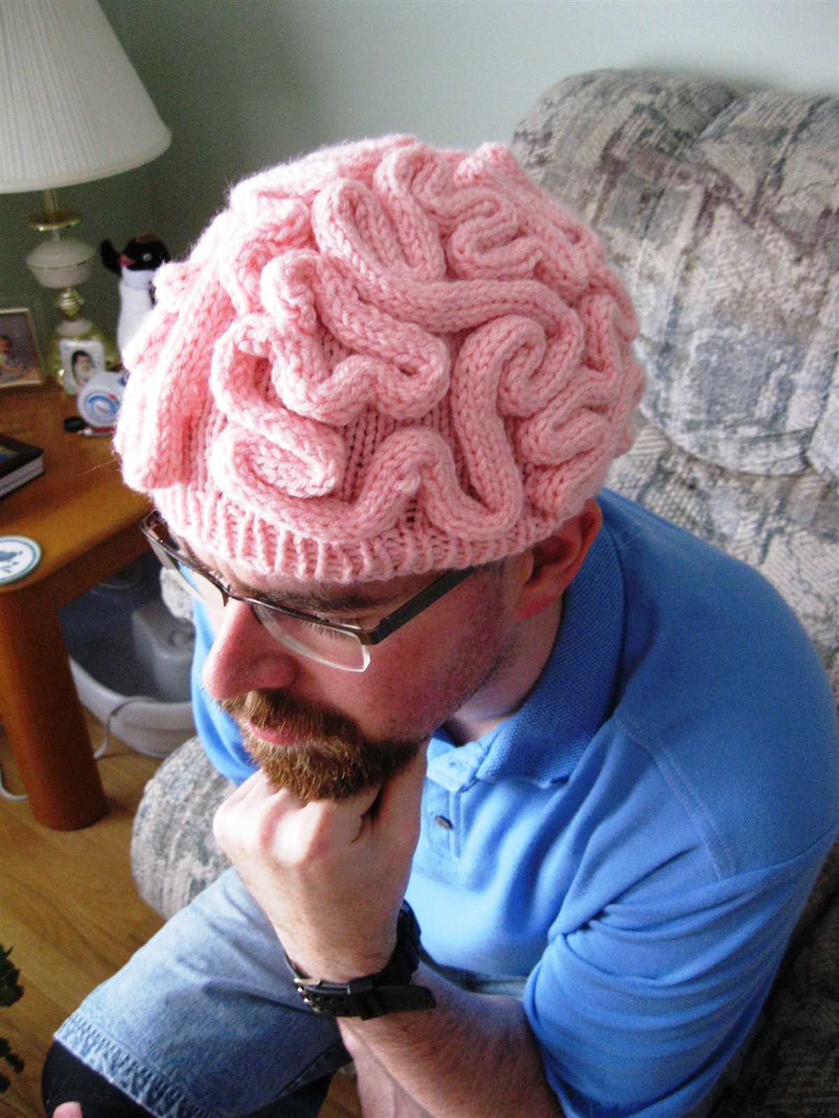 Knitted brain hat pattern free