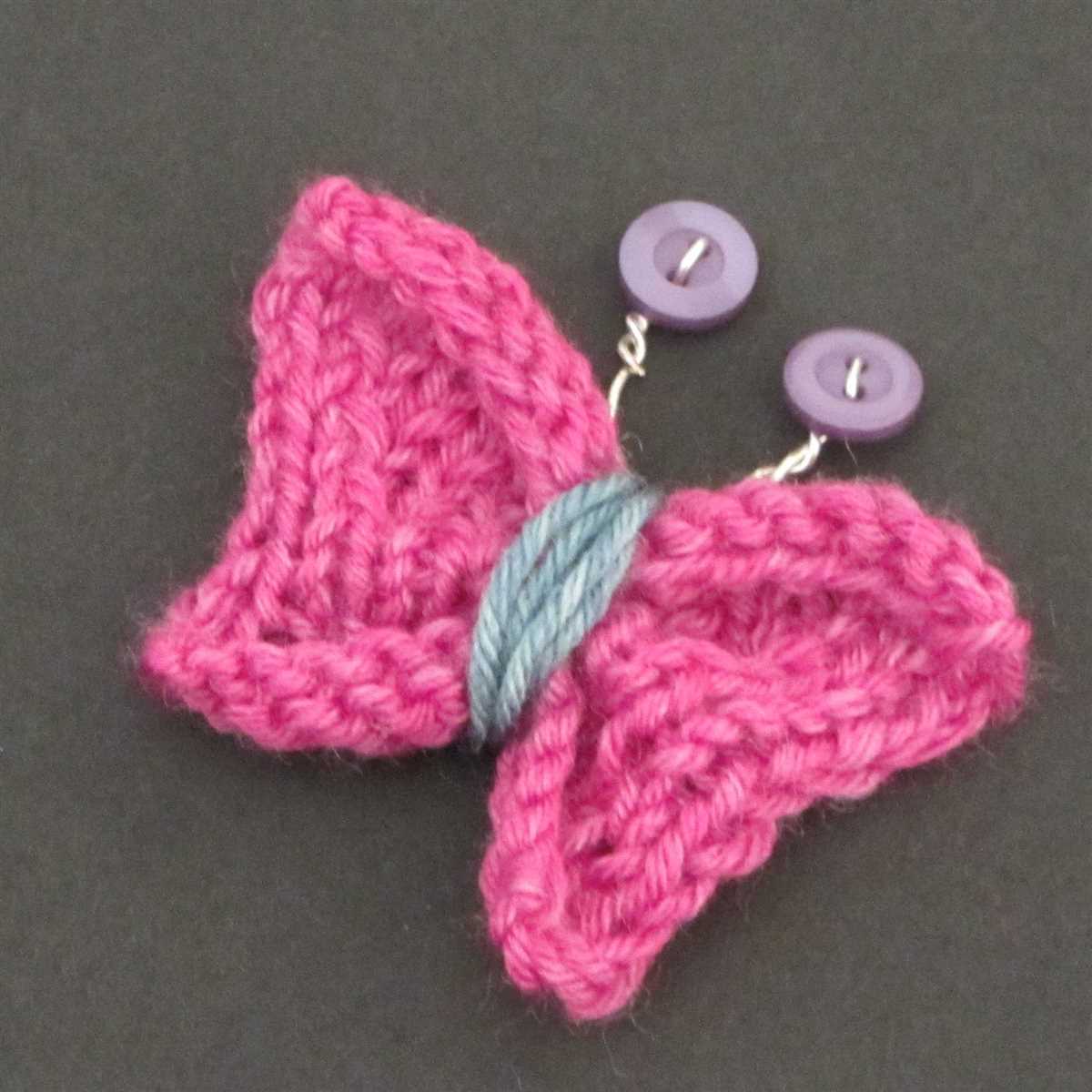 Knitted butterfly pattern free