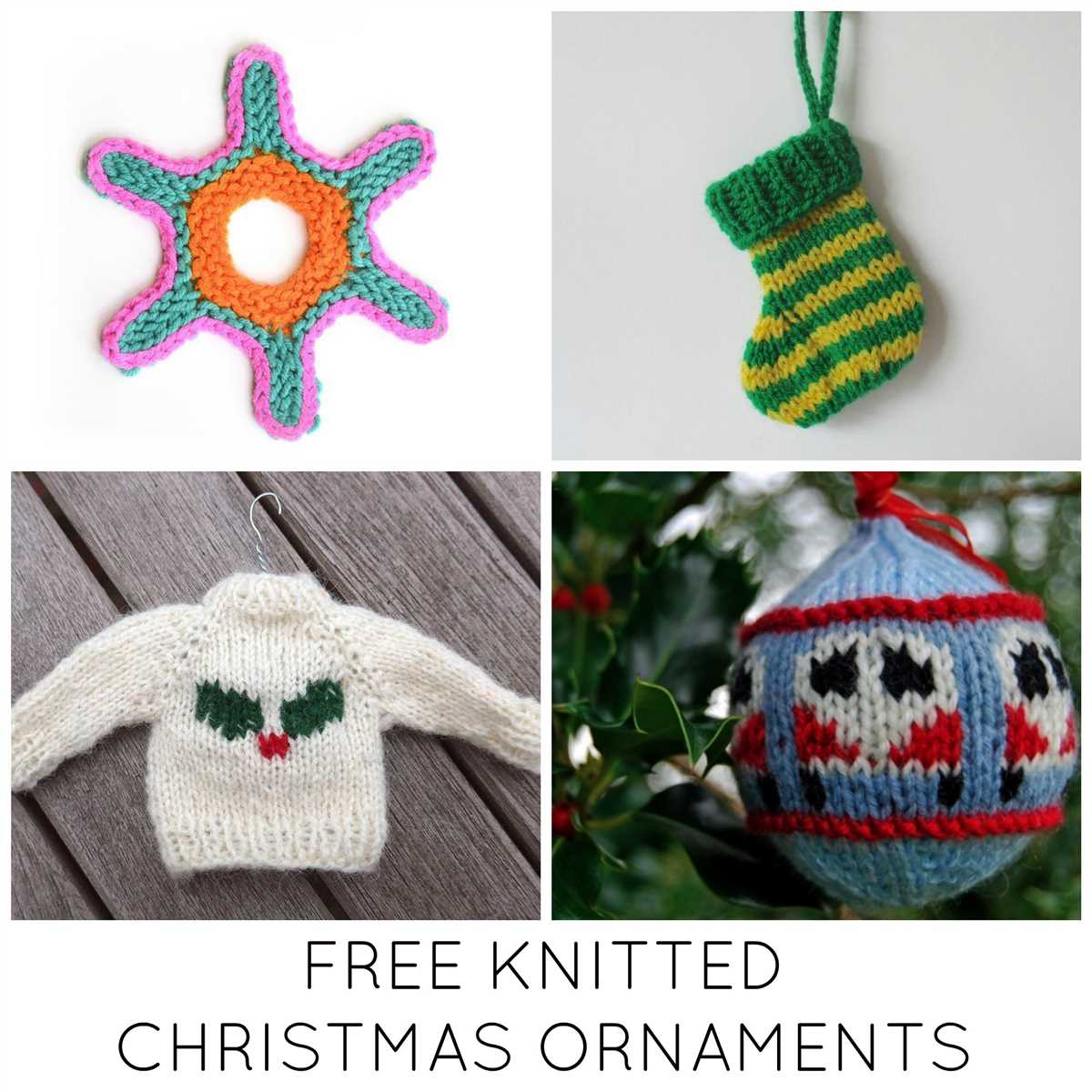 Knitted christmas decorations patterns free