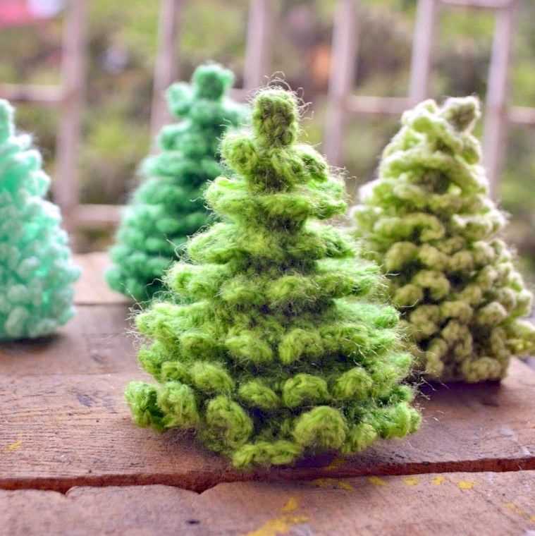 Knitted christmas trees patterns free