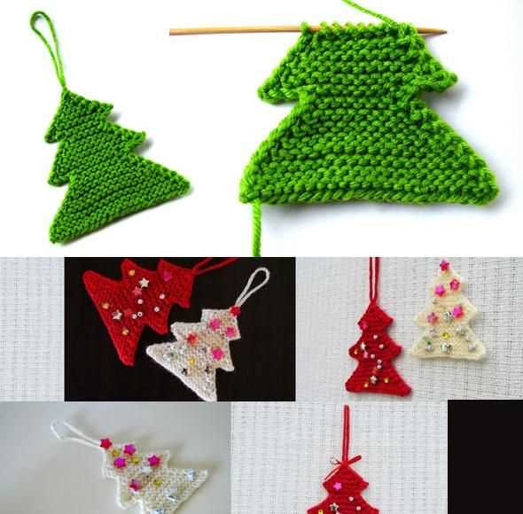 Knitted christmas trees patterns free