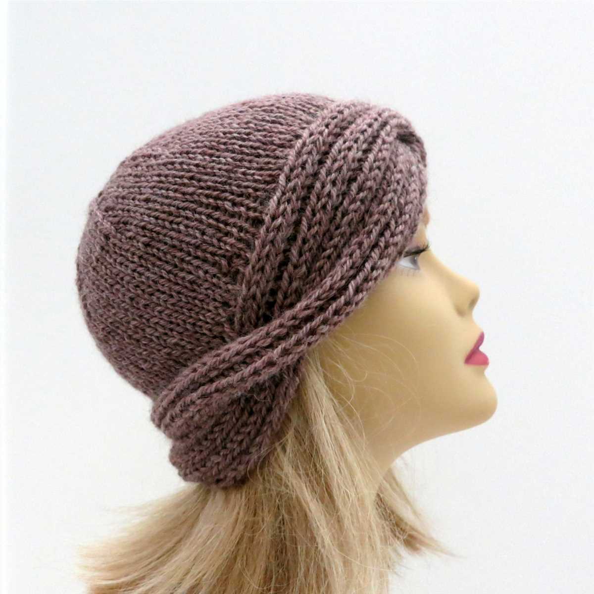 Knitted cloche hat pattern free