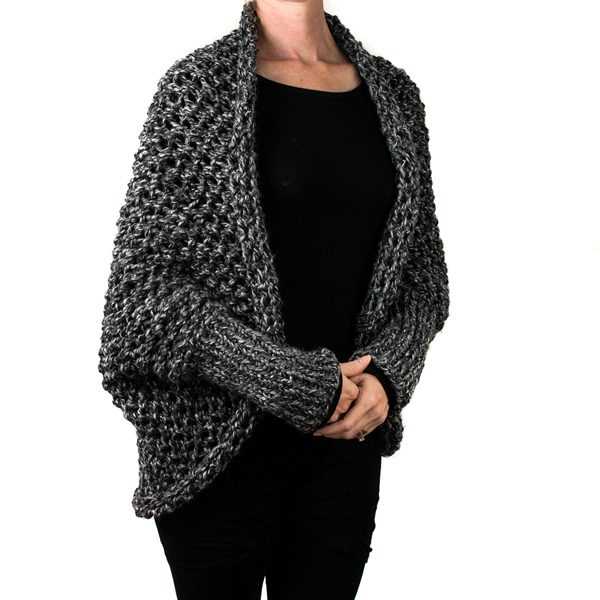 Knitted cocoon cardigan free pattern